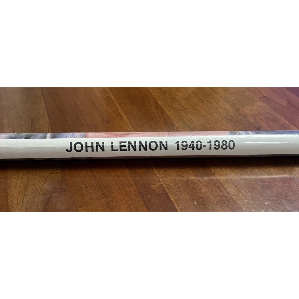 1980 John Lennon 1940-1980 Memorial 23" Wide Poster Denims Beatles NEW